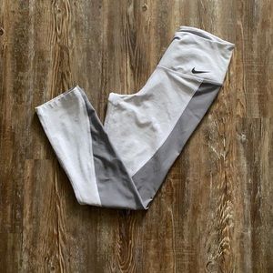 Nike Dri-Fit Grey Cropped Athletic Leggings